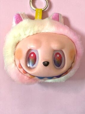 POPMART The Monsters Tie Dye Keychain with Rainbow Eyes New